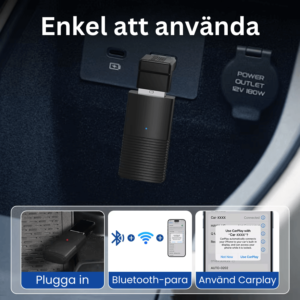 CarConneX™ - Trådlös Carplay