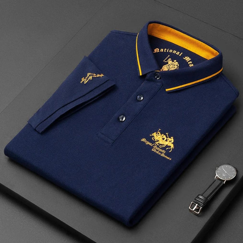 Marque™ - Herrebrodert Polo for en Elegant og Moderne Stil