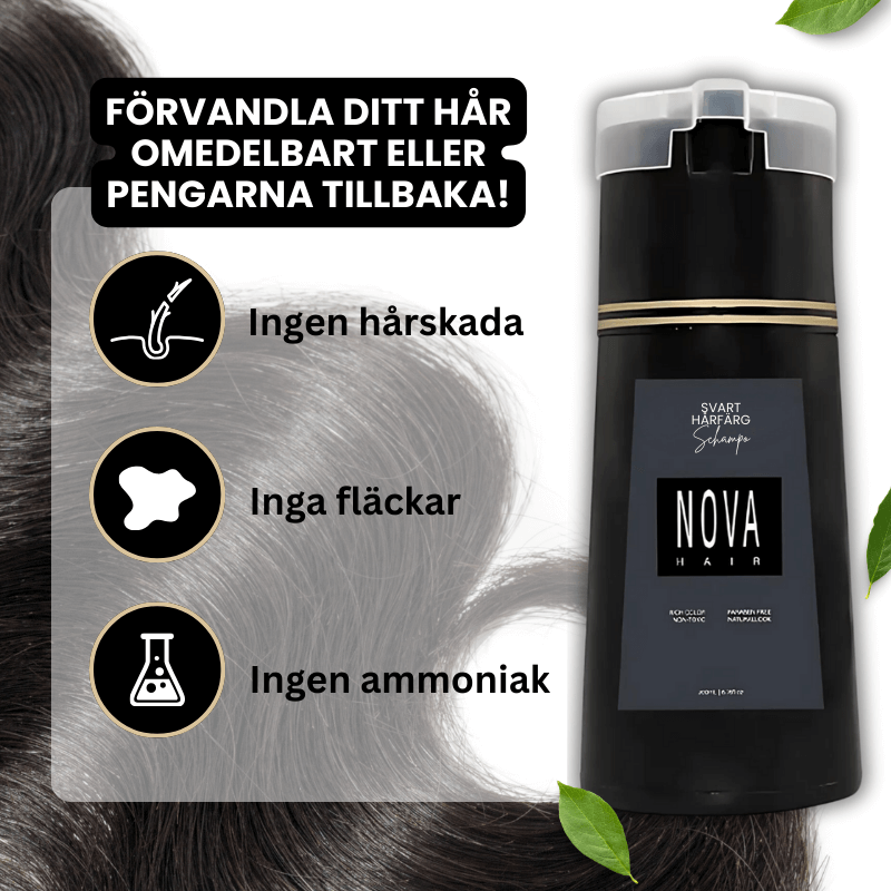 NovaHair™ - Din Allierade i Kampen mot Grått Hår (1+1 GRATIS)